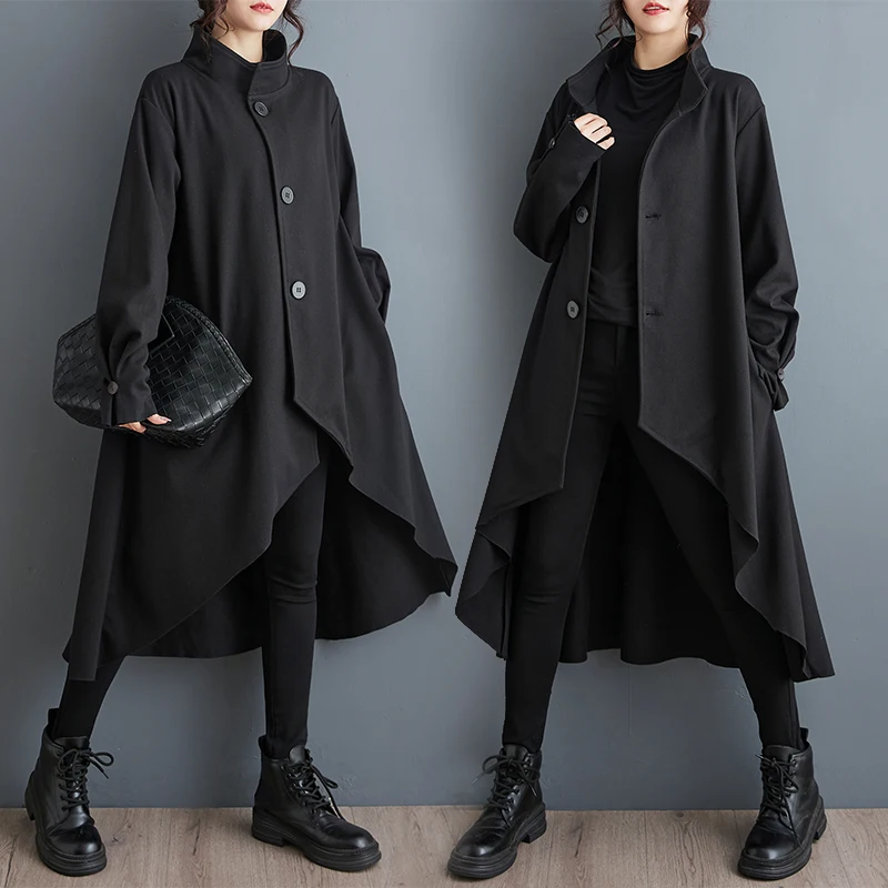 Casual Artistic Women's Long Coat Medium Length Autumn Winter New Sle Korean Loose Woolen Jaet Trendy f High Collar Si...
Casual Artistic Women's Long Coat Medium Length Autumn Winter New Sle Korean Loose Woolen Jaet Trendy f High Collar Si...