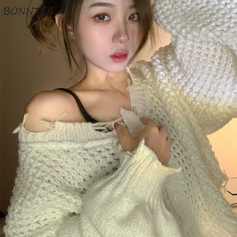 Hollow Out Cardigan Women Sweet Cropped Female Spring Autumn Vacation Knitted Y2k Sweaters Students Ins Streetwear Fashion Daily
Hollow Out Cardigan Women Sweet Cropped Female Spring Autumn Vacation Knitted Y2k Sweaters Students Ins Streetwear Fashion Daily