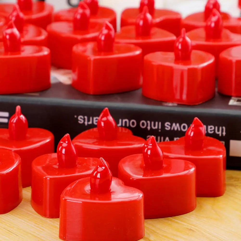 48Pcs Heart Shape LED Electric Lamps Flameless Romantic Tea Lights Wedding Valentine Party Scene Decor Lamps
48Pcs Heart Shape LED Electric Lamps Flameless Romantic Tea Lights Wedding Valentine Party Scene Decor Lamps