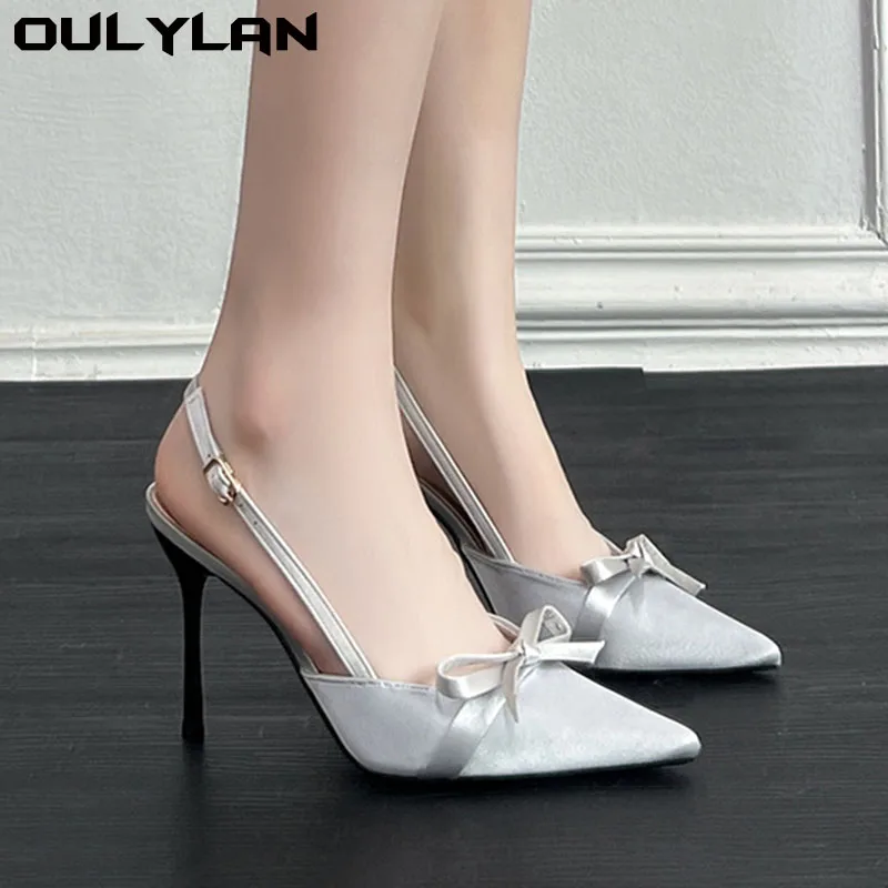 Oulylan Pointed Toe High Heeled Sandals Women Summer Sexy Thin Heels Slingback Shoes Bow Elegant Party Dress Shoes Women Pumps
Oulylan Pointed Toe High Heeled Sandals Women Summer Sexy Thin Heels Slingback Shoes Bow Elegant Party Dress Shoes Women Pumps