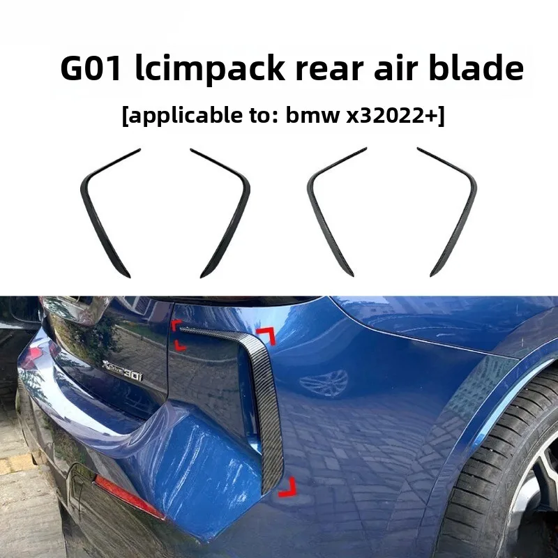 2PCS For BMW X3 BMW G01 LCI 2022+Rear Bumper Lip Spoiler Side Canards Splitter Trim Wind Knife
2PCS For BMW X3 BMW G01 LCI 2022+Rear Bumper Lip Spoiler Side Canards Splitter Trim Wind Knife
