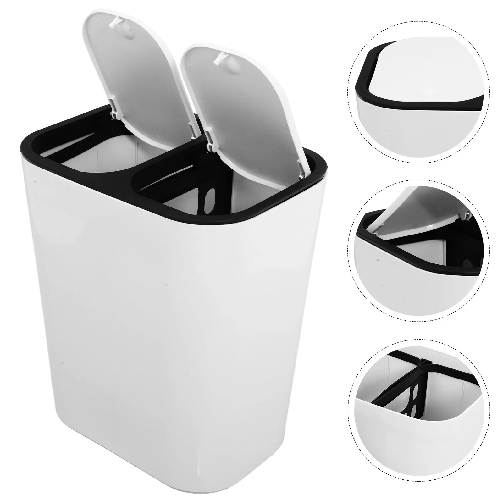 Double Compartment Trash Bin Kitchen Garbage Can Dry Wet Separation Plastic Waste Can Large Capacity Household
Double Compartment Trash Bin Kitchen Garbage Can Dry Wet Separation Plastic Waste Can Large Capacity Household