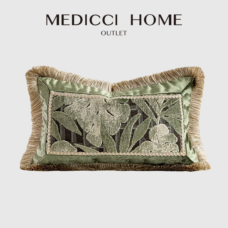 Medicci Home Monstera Leaf Cut Velvet Lumbar Pillow Cover With Fringe Luxury Olive Green Botanical Cushion Case For Patio Garden
Medicci Home Monstera Leaf Cut Velvet Lumbar Pillow Cover With Fringe Luxury Olive Green Botanical Cushion Case For Patio Garden