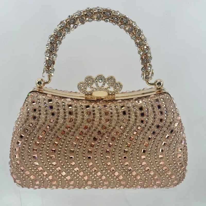 Luxurious Diamond-encrusted Banquet Bag Fashion Glitter Clutch Bag Full Rhinestone Design Party Wedding Evening Bag 2025
Luxurious Diamond-encrusted Banquet Bag Fashion Glitter Clutch Bag Full Rhinestone Design Party Wedding Evening Bag 2025