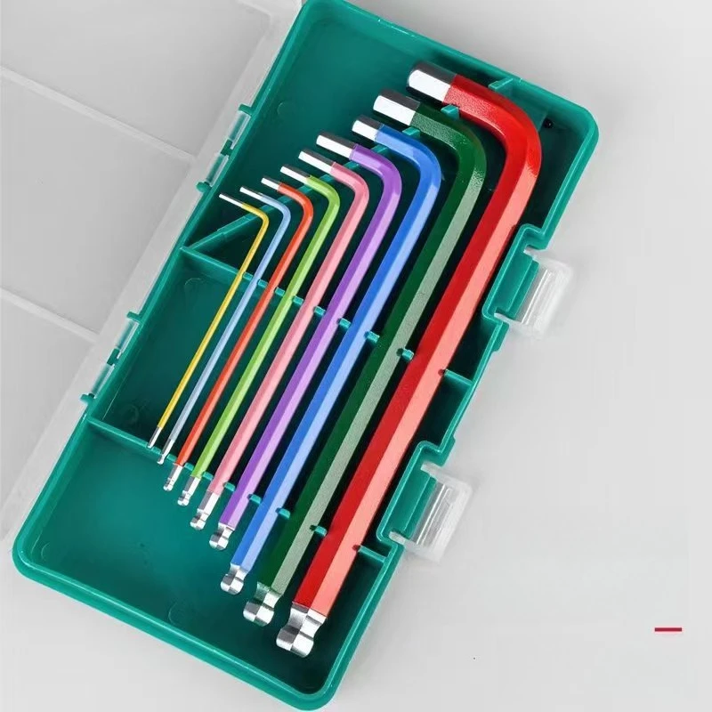 9pcsBall End Hex Key Set, Metric & Imperial, Chrome Vanadium Steel, for Automotive, Bike, Machinery, Furniture Assembly, Durable
9pcsBall End Hex Key Set, Metric & Imperial, Chrome Vanadium Steel, for Automotive, Bike, Machinery, Furniture Assembly, Durable
