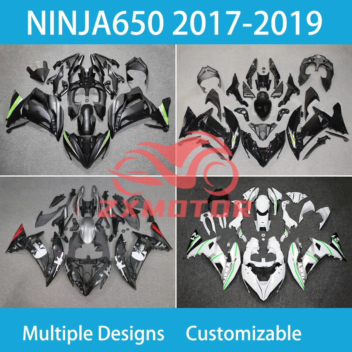 For Kawasaki Ninja 650 ER-6F 2017 2018 2019 Rebuild Motorcycle Fairings Ninja650 17 18 19 ABS Cowling Injection Fairing Kit New
For Kawasaki Ninja 650 ER-6F 2017 2018 2019 Rebuild Motorcycle Fairings Ninja650 17 18 19 ABS Cowling Injection Fairing Kit New