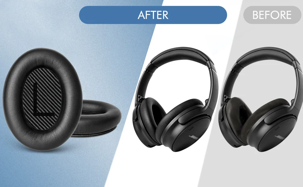 Replacement Ear Pads for BOSE QC45 for QuietComfort 45 QuietComfort SE (QC SE) Headphones Memory Foam Ear Cushions Replacement Ear Pads for BOSE QC45 for QuietComfort 45 QuietComfort SE (QC SE) Headphones Memory Foam Ear Cushions