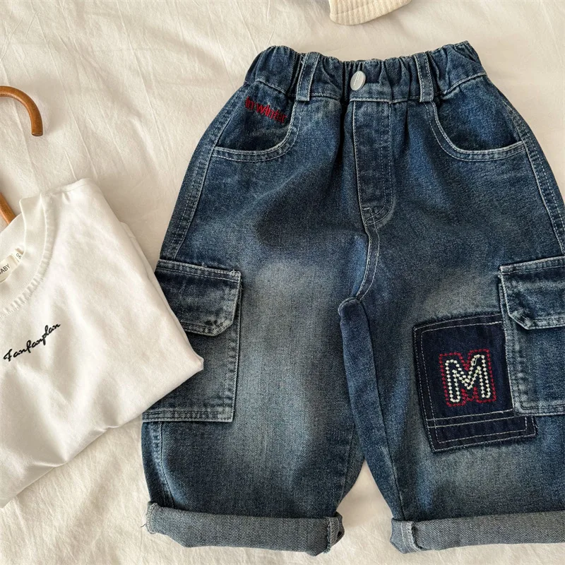 Детские длинные брюки 2026: Новинка весенней коллекции, джинсы с вышивкой для мальчиков и девочек, прямые брюки для малышей
Детские длинные брюки 2026: Новинка весенней коллекции, джинсы с вышивкой для мальчиков и девочек, прямые брюки для малышей