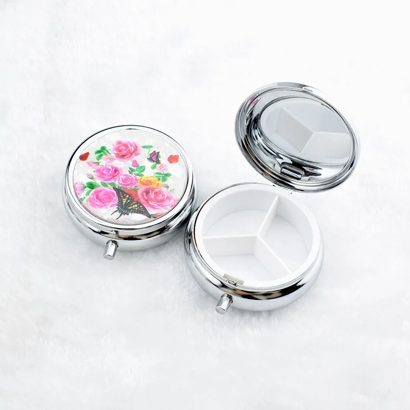 Stainless Steel 3-Cell Round Pill Box - Metal Medicine Organizer Case, Portable Candy Storage Container for Pills Vitamins
Stainless Steel 3-Cell Round Pill Box - Metal Medicine Organizer Case, Portable Candy Storage Container for Pills Vitamins