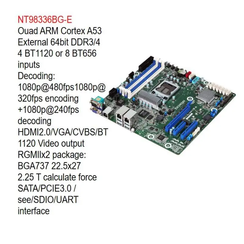 5Pcs/Lot Free Shipping Chip NT98336-E/AI2.25T/1080@320fps Encode 1080@240fps Decode Electronics Components
5Pcs/Lot Free Shipping Chip NT98336-E/AI2.25T/1080@320fps Encode 1080@240fps Decode Electronics Components