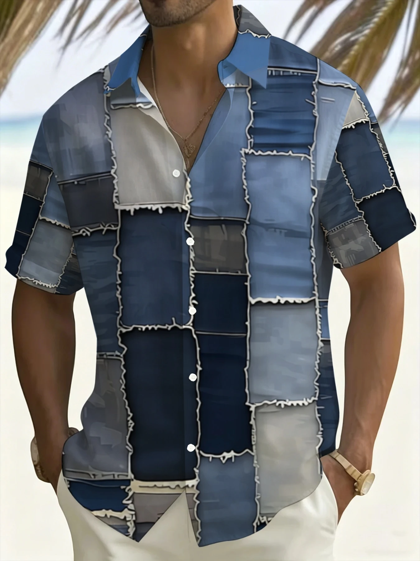 2026 Summer Men's Hot Selling Hawaiian Shirt Plaid Print Short Sleeved Summer Casual Beach Holiday Style Big T-shirt
2026 Summer Men's Hot Selling Hawaiian Shirt Plaid Print Short Sleeved Summer Casual Beach Holiday Style Big T-shirt