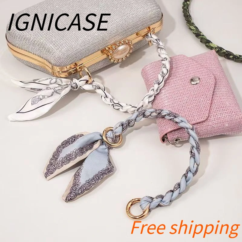 IGNICASE Silk Scarf Strap Hand-woven Fashion Bag Handle Modified Versatile Accessories Wide Shoulder Strap Bag Parts Accessories
IGNICASE Silk Scarf Strap Hand-woven Fashion Bag Handle Modified Versatile Accessories Wide Shoulder Strap Bag Parts Accessories