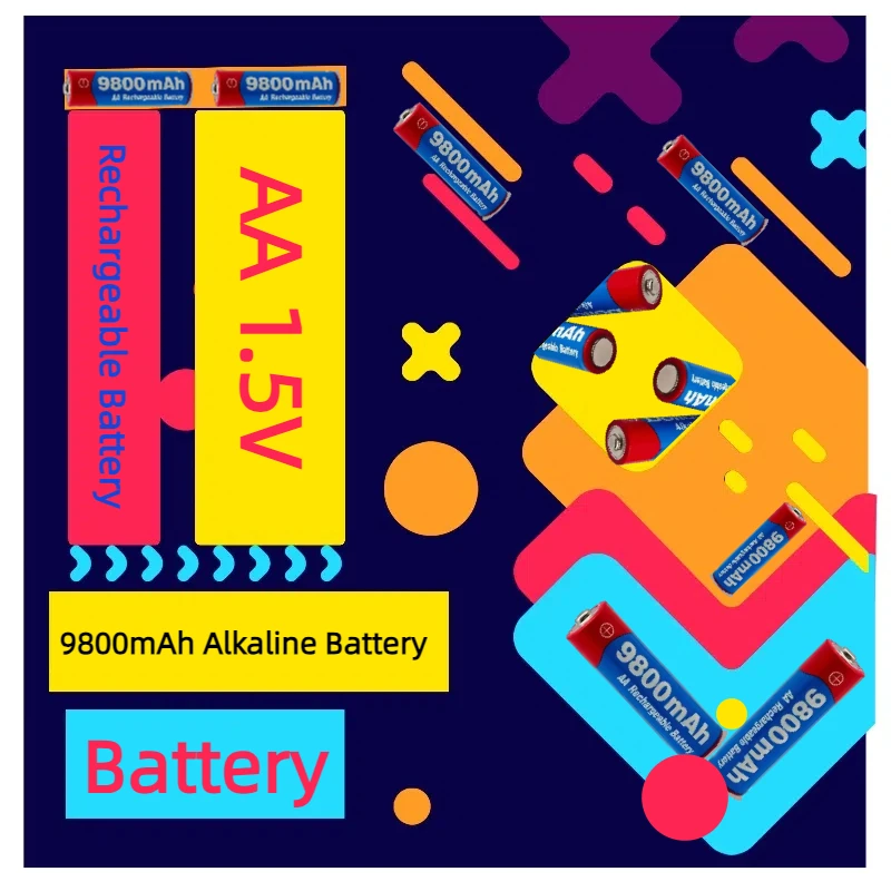 9800mAh AA Rechargeable Batteries 1.5V Lithium USB Charger for LED Light Toy Game Controller Mouse Keyboard MP3 MP4 
9800mAh AA Rechargeable Batteries 1.5V Lithium USB Charger for LED Light Toy Game Controller Mouse Keyboard MP3 MP4