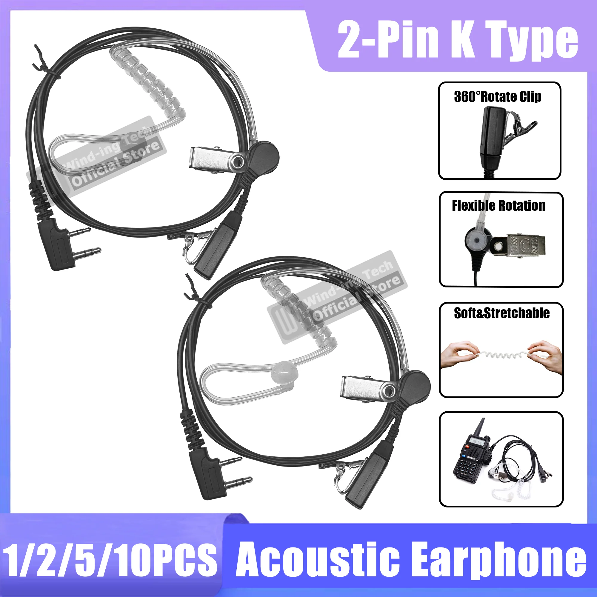 1/2/5/10 шт. TK11 (8) акустические наушники DM-32 воздушная трубка наушник UV-K6 2-контактный микрофон типа K гарнитура Baofeng Quansheng радиоаксессуар 
1/2/5/10 шт. TK11 (8) акустические наушники DM-32 воздушная трубка наушник UV-K6 2-контактный микрофон типа K гарнитура Baofeng Quansheng радиоаксессуар
