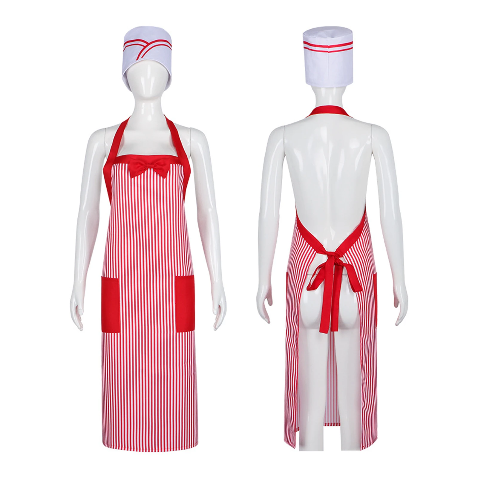 3Pieces 1950s Waiter Costume Hot Dogs Sodas Jerk Movie Night Waitress Cosplay Costume for Circus Party Halloween Outfit with Hat
3Pieces 1950s Waiter Costume Hot Dogs Sodas Jerk Movie Night Waitress Cosplay Costume for Circus Party Halloween Outfit with Hat