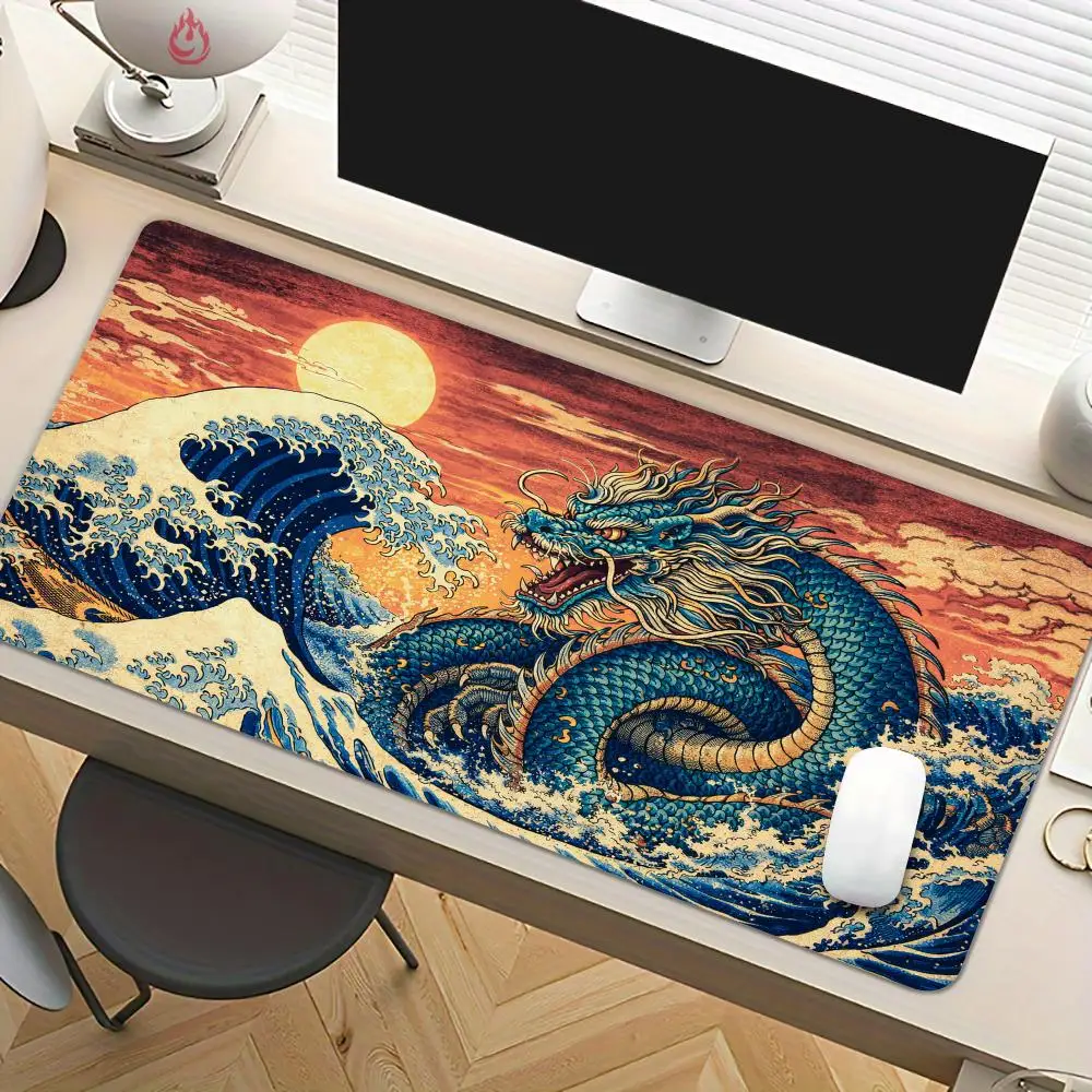 Large gaming mousepad Ukiyo-e Dragon Design Mouse Pad Desk Mat Non-Slip office mousepad pc accessories Gaming pad tapis souris
Large gaming mousepad Ukiyo-e Dragon Design Mouse Pad Desk Mat Non-Slip office mousepad pc accessories Gaming pad tapis souris