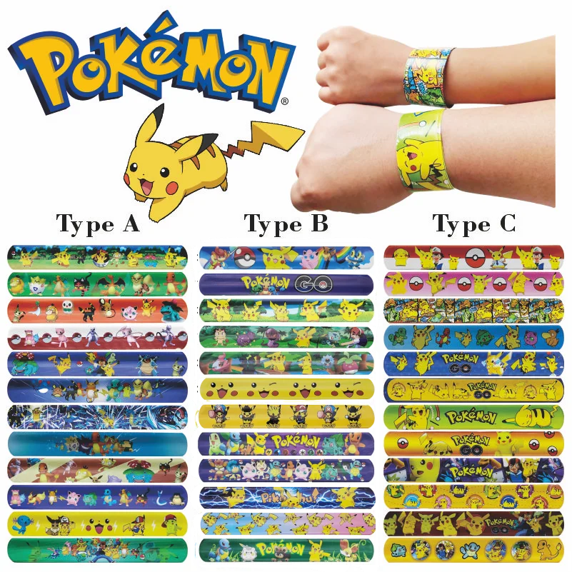 Fashion Pokemon Snap Bracelets Pikachu Anime Figure Wristband Cute PVC Clap Bracelet Kids Birthday Party Gifts Interactive Toys
Fashion Pokemon Snap Bracelets Pikachu Anime Figure Wristband Cute PVC Clap Bracelet Kids Birthday Party Gifts Interactive Toys