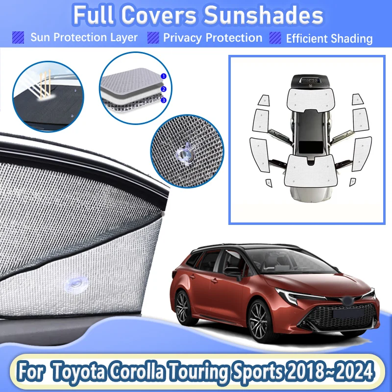 For Toyota Corolla Touring Sports E210 2018~2024 2020 Car Full Sunshade Window Curtains Reflector Shade Visor Car Accessories
For Toyota Corolla Touring Sports E210 2018~2024 2020 Car Full Sunshade Window Curtains Reflector Shade Visor Car Accessories