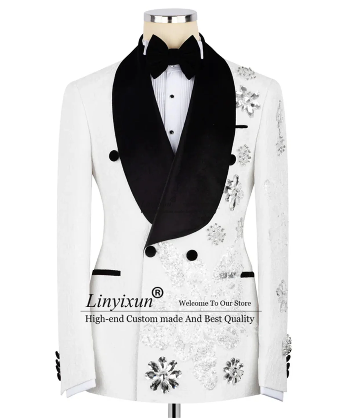 Элитный мужской костюм-смокинг с вышивкой, комплект из 2 предметов, для свадьбы, ropa hombre, на заказ, жаккардовый, двубортный, для жениха, мужской, для вечеринок, пиджаки
Элитный мужской костюм-смокинг с вышивкой, комплект из 2 предметов, для свадьбы, ropa hombre, на заказ, жаккардовый, двубортный, для жениха, мужской, для вечеринок, пиджаки