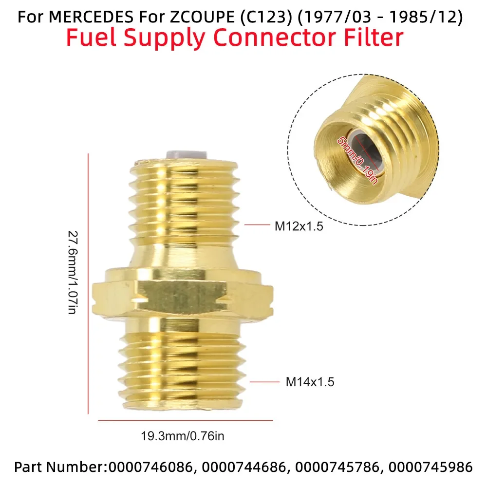 Автомобильный фильтр для разъема подачи топлива для Mercedes C E S G M SL Class W210 C123 C124 R129 W460 W126 A124 S124 W116 0000746086
Автомобильный фильтр для разъема подачи топлива для Mercedes C E S G M SL Class W210 C123 C124 R129 W460 W126 A124 S124 W116 0000746086