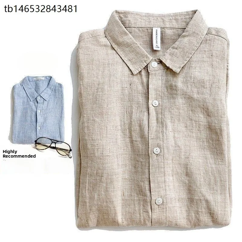 Loose Fit Long Sleeve Linen Shirt Men's Four Seasons Cotton Linen Breathable Casual Style Button up Shirt Large Size
Loose Fit Long Sleeve Linen Shirt Men's Four Seasons Cotton Linen Breathable Casual Style Button up Shirt Large Size