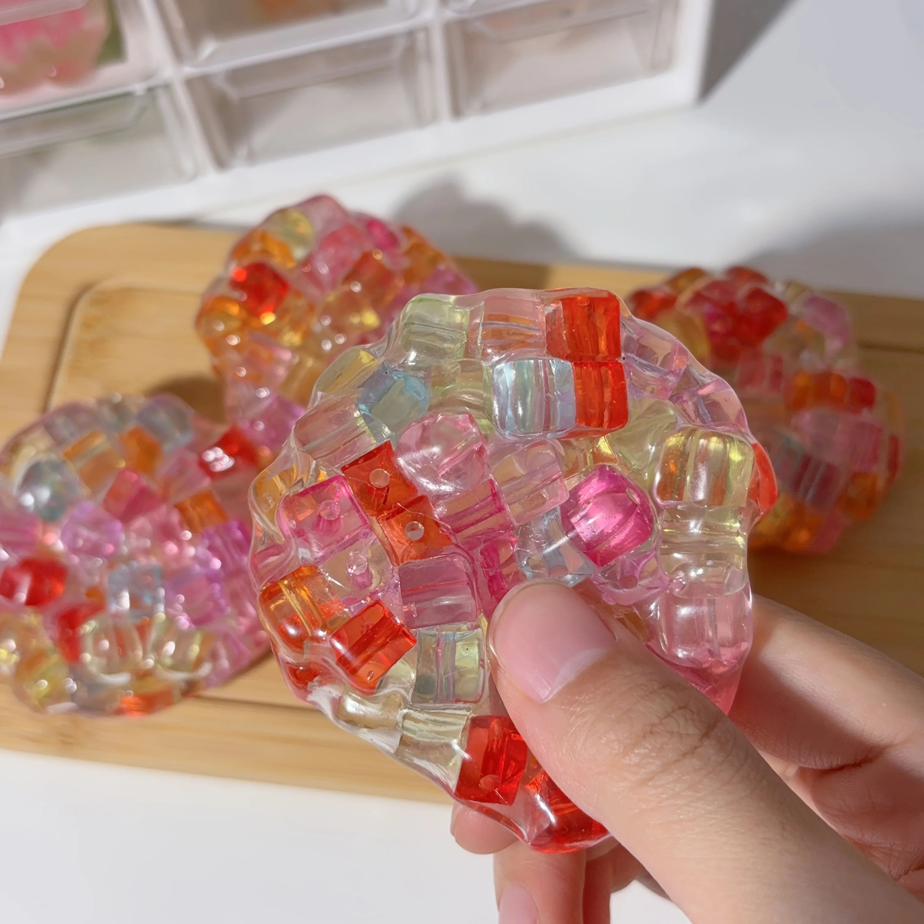 Cute Seven-Color Cube of Ice Handmade Balls • Multi-Color Squeezable Balls • Soft And Slow Rebound Toys • Colorful Bead-Filled Fidgeting Toys • Suitable for Children, Christmas, Halloween And Thanksgiving Gifts • Toys • Colorful Soft Balls
Cute Seven-Color Cube of Ice Handmade Balls • Multi-Color Squeezable Balls • Soft And Slow Rebound Toys • Colorful Bead-Filled Fidgeting Toys • Suitable for Children, Christmas, Halloween And Thanksgiving Gifts • Toys • Colorful Soft Balls