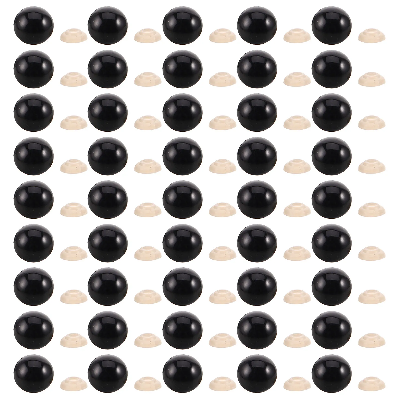 150 шт. черных пластиковых глаз для вязаных игрушек с прокладками – безопасный и надежный набор для рукоделия и миниатюрных изделий
150 шт. черных пластиковых глаз для вязаных игрушек с прокладками – безопасный и надежный набор для рукоделия и миниатюрных изделий