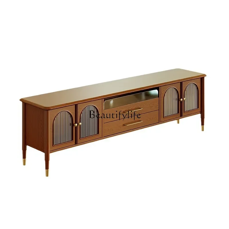 Medieval solid wood TV cabinet French Chinese living room household small apartment retro cabinet
Medieval solid wood TV cabinet French Chinese living room household small apartment retro cabinet