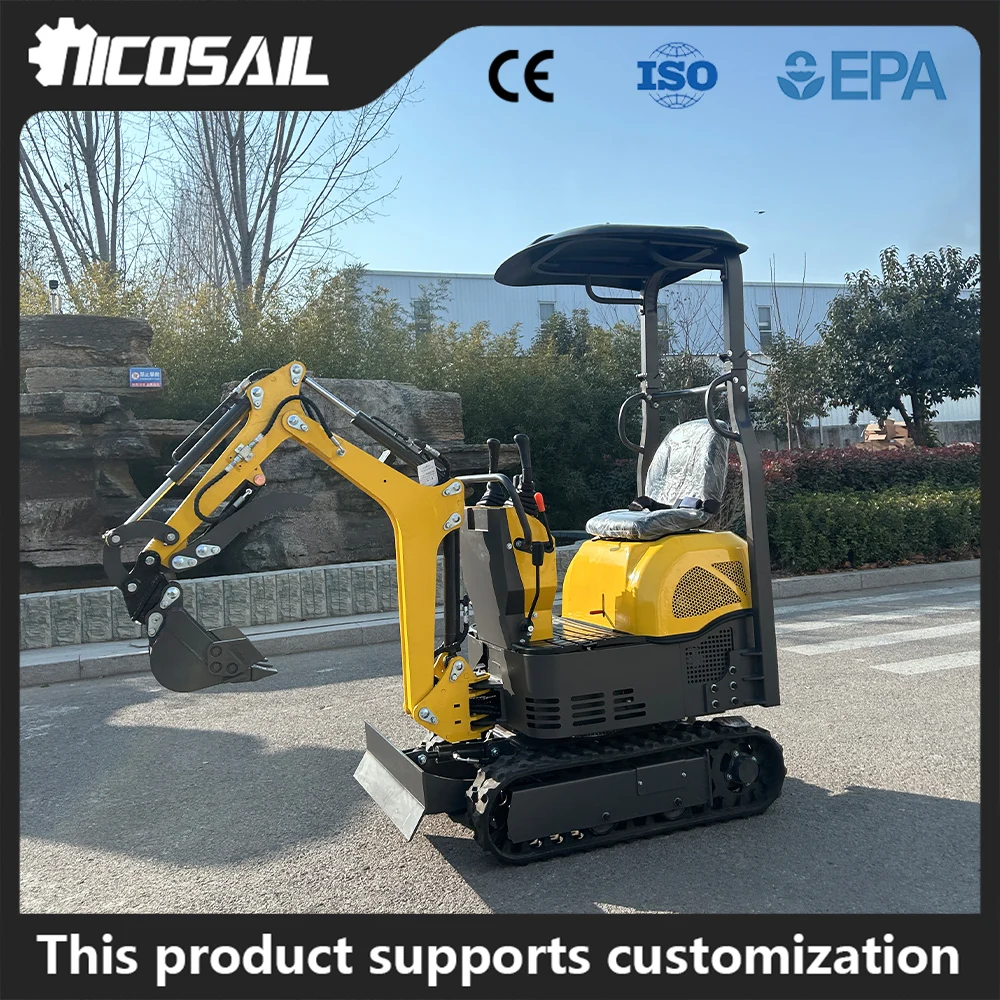 Crawler hydraulic 0.8-ton small excavator CE certified suitable for household fence and ranch cleaning tasks
Crawler hydraulic 0.8-ton small excavator CE certified suitable for household fence and ranch cleaning tasks