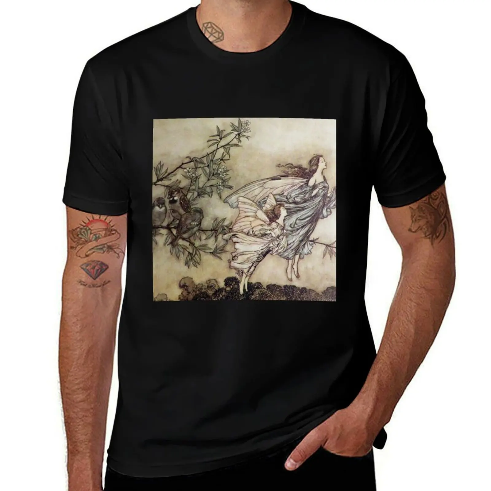 “Fairies Tiff with the Birds” by Arthur Rackham T-Shirt quick drying Louboutins custom shirt plus size clothes mens clothing
“Fairies Tiff with the Birds” by Arthur Rackham T-Shirt quick drying Louboutins custom shirt plus size clothes mens clothing