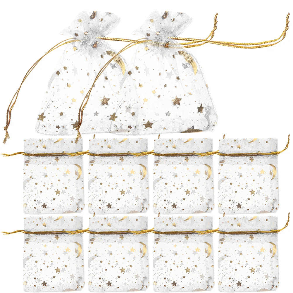 50Pcs Small Moon Gift Bags Drawstring Jewelry Storage Party Favor Candy Bag Organizer Mesh Jewelry Bags
50Pcs Small Moon Gift Bags Drawstring Jewelry Storage Party Favor Candy Bag Organizer Mesh Jewelry Bags