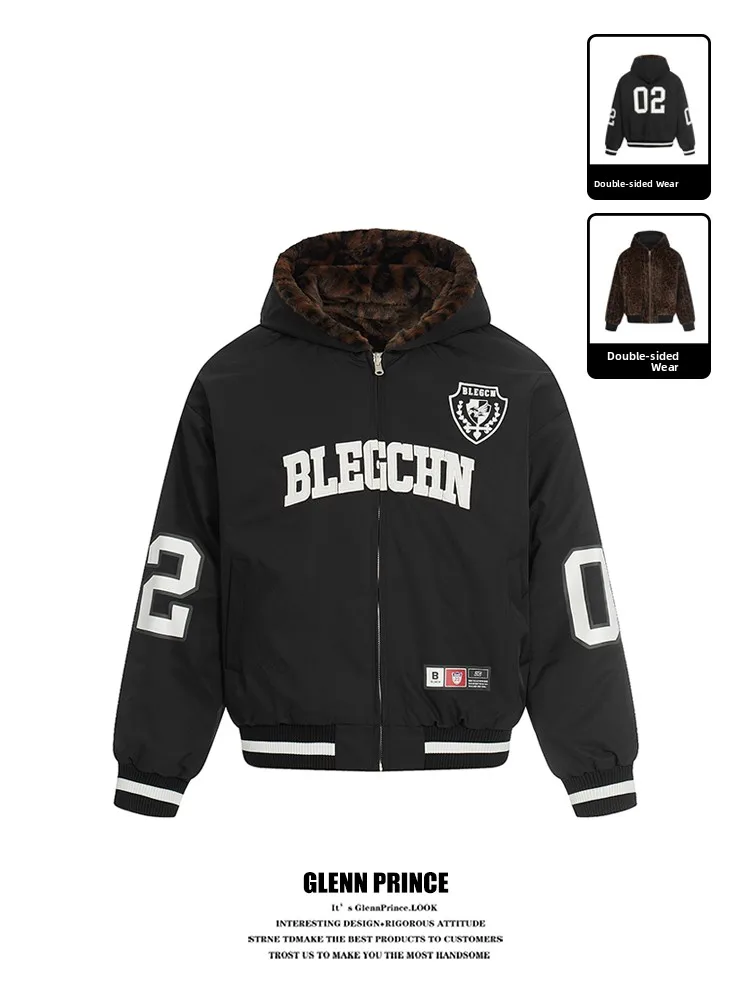 Мужская зимняя спортивная куртка GPstudio в американском ретро-стиле, двусторонняя, из хлопка, с капюшоном и леопардовым принтом
Мужская зимняя спортивная куртка GPstudio в американском ретро-стиле, двусторонняя, из хлопка, с капюшоном и леопардовым принтом