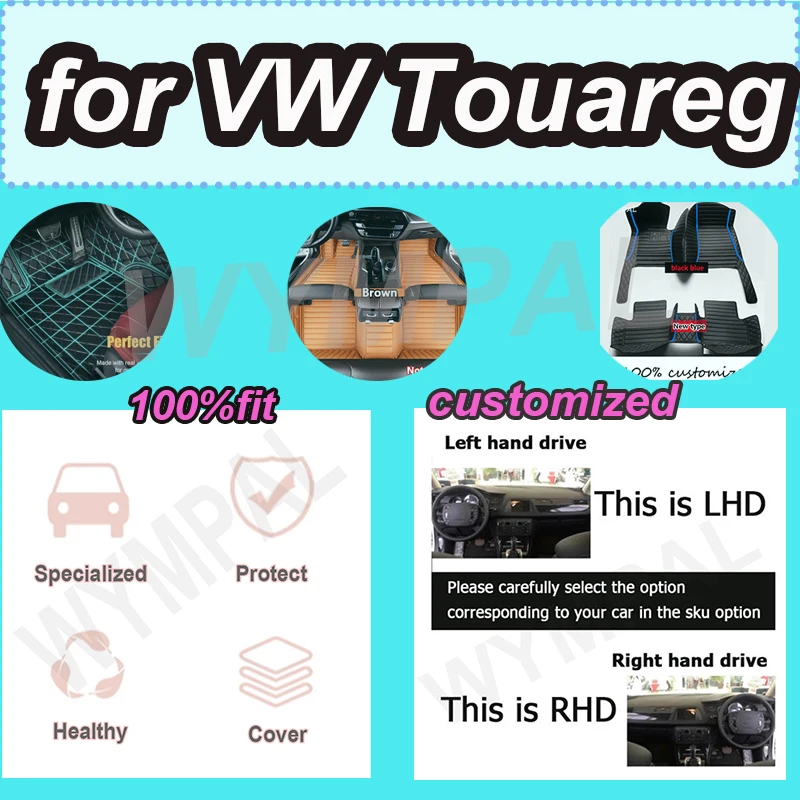 LUXURY Car Floor Mats For VW VW Touareg 7L 2002~2009 5saet Waterproof Protective Pad
LUXURY Car Floor Mats For VW VW Touareg 7L 2002~2009 5saet Waterproof Protective Pad