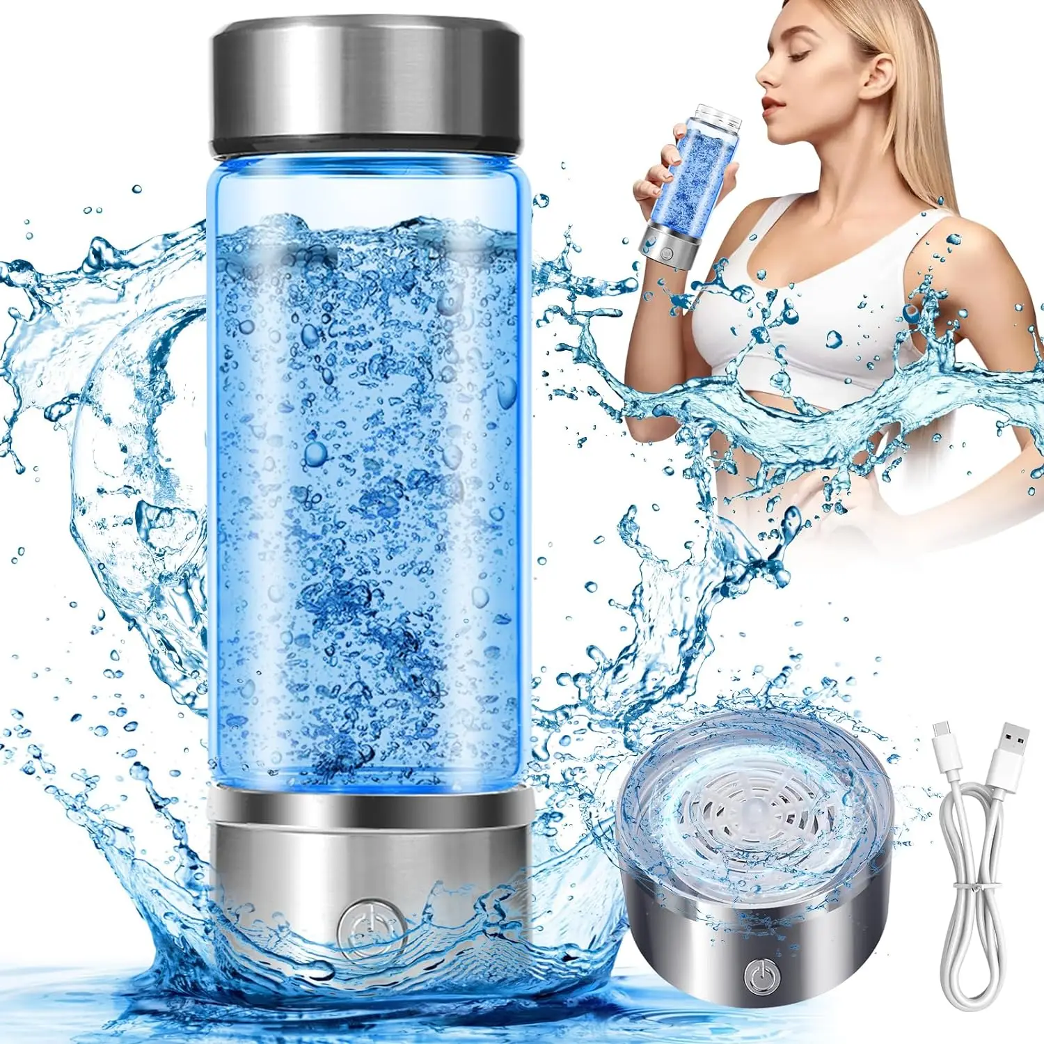 Portable Health Boosting Waterionizer Generator with SPE PEM Technology Hydrogen Water Bottle Generator
Portable Health Boosting Waterionizer Generator with SPE PEM Technology Hydrogen Water Bottle Generator