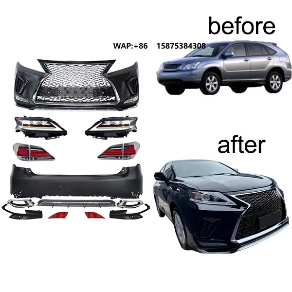 For RX RX270 RX350 RX450h 2009-2015 Upgrade 2021 Style Front and Rear Bumpers Triple LED Headlights Taillights Body Kits
For RX RX270 RX350 RX450h 2009-2015 Upgrade 2021 Style Front and Rear Bumpers Triple LED Headlights Taillights Body Kits