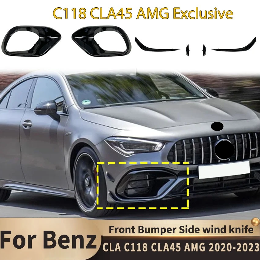 For Mercedes Benz CLA C118 CLA45 AMG 2020-2023 Front Bumper Side Spoiler Wind Knife Splitter Fog Lamp Vents Frame Body Kits
For Mercedes Benz CLA C118 CLA45 AMG 2020-2023 Front Bumper Side Spoiler Wind Knife Splitter Fog Lamp Vents Frame Body Kits