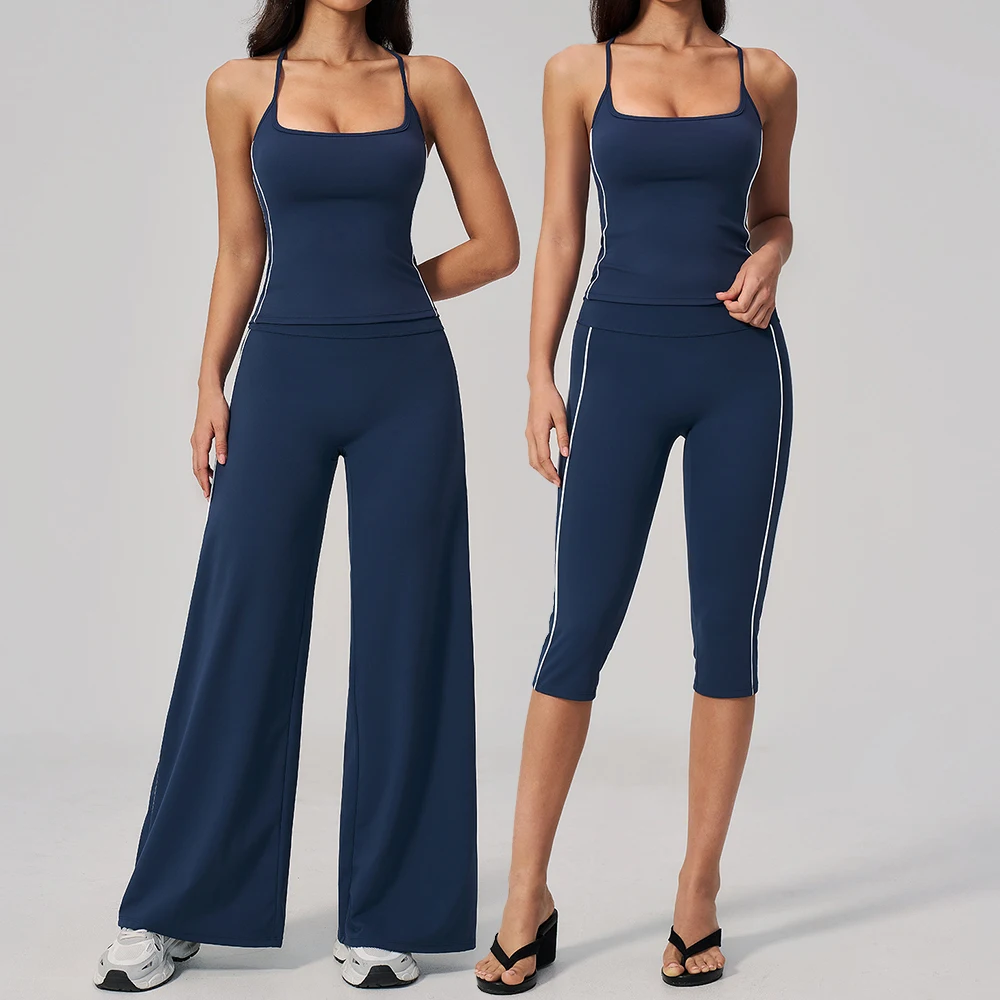 Yoga Set Fitness Outfits Sportswear Gym Tracksuit 2 Pieces High Waist Capri Pants Sports Bra Athletic Wear Women Workout Clothes
Yoga Set Fitness Outfits Sportswear Gym Tracksuit 2 Pieces High Waist Capri Pants Sports Bra Athletic Wear Women Workout Clothes