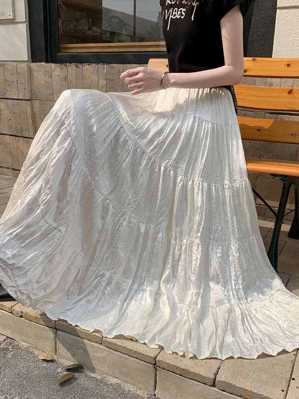 Korean Design Sensation Women's High Waist Slimming A-Line Midi Skirt Spring 2026 Glowing Pleated f-length Skirt
Korean Design Sensation Women's High Waist Slimming A-Line Midi Skirt Spring 2026 Glowing Pleated f-length Skirt