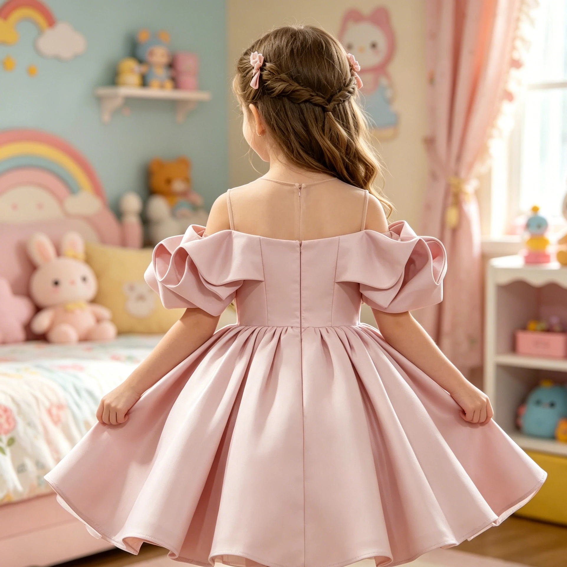 Customized Pink Flower Girl Dress For Wedding Bow Pearls Short Sleeve Knee Length Cute Kids Birthday First Communion Gown
Customized Pink Flower Girl Dress For Wedding Bow Pearls Short Sleeve Knee Length Cute Kids Birthday First Communion Gown