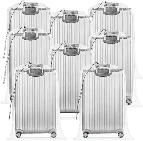 Fasmov 8 Pack 31x62" Clear Drawstring Plastic Storage Bags – Reusable Dust Covers for Luggage, Furniture
Fasmov 8 Pack 31x62" Clear Drawstring Plastic Storage Bags – Reusable Dust Covers for Luggage, Furniture