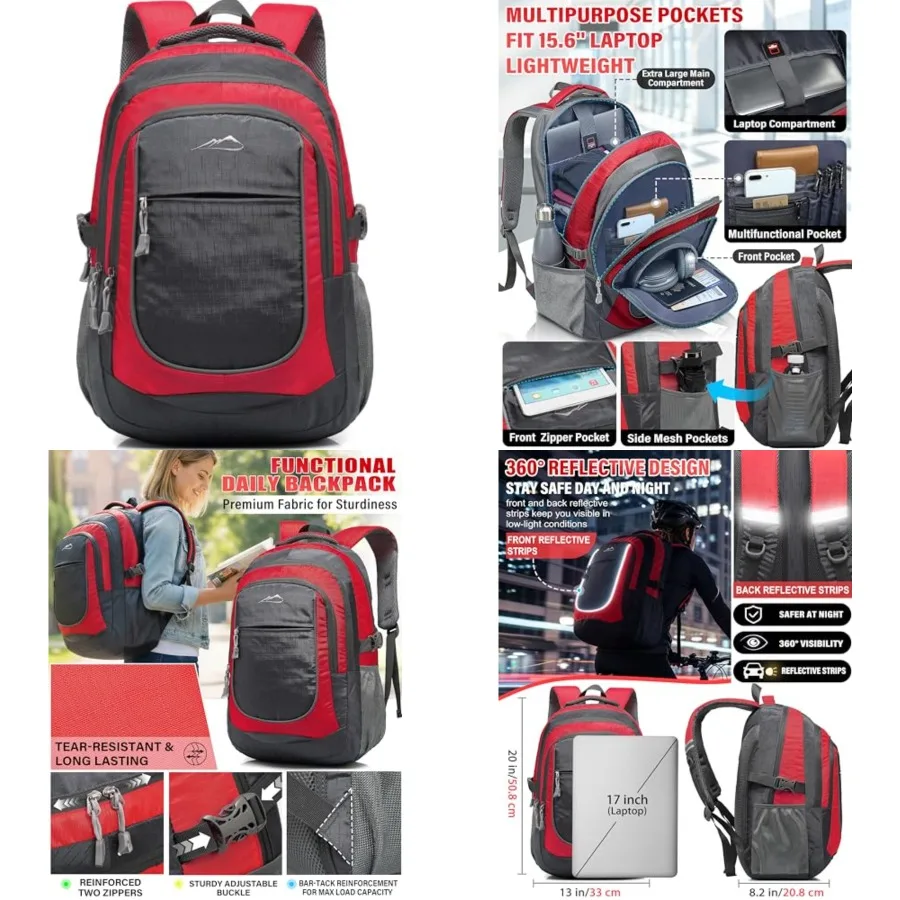 Extra Large Backpack Bookbag for College Travel Laptop Business Hiking Backpack Fit Laptop Up to Sturdy Multi Compartment Gifts
Extra Large Backpack Bookbag for College Travel Laptop Business Hiking Backpack Fit Laptop Up to Sturdy Multi Compartment Gifts
