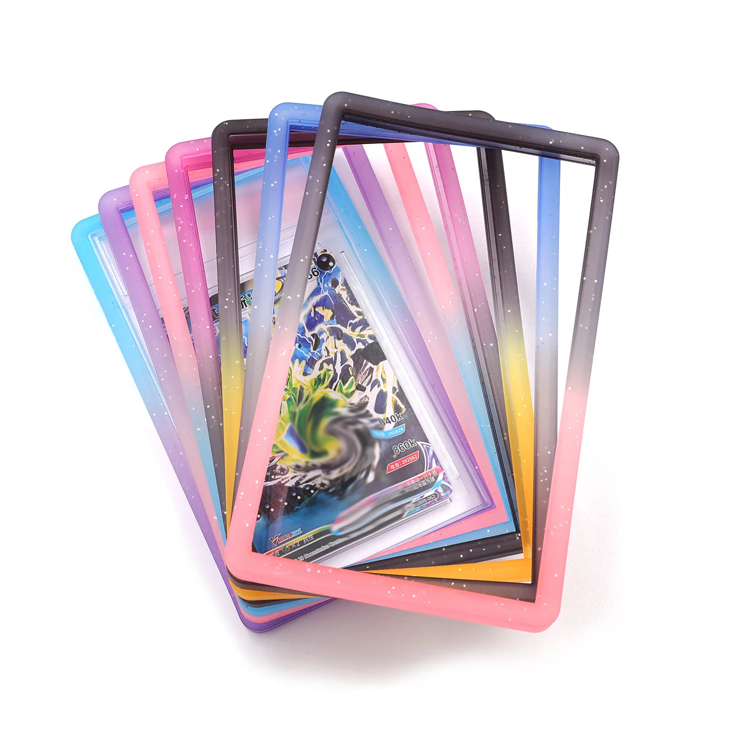 Game Card Case Gradient Glitter TPU Anti-Drop Silicone Game Card Protective Cover For 35PT Graded Card Slab Sports Game Storage
Game Card Case Gradient Glitter TPU Anti-Drop Silicone Game Card Protective Cover For 35PT Graded Card Slab Sports Game Storage