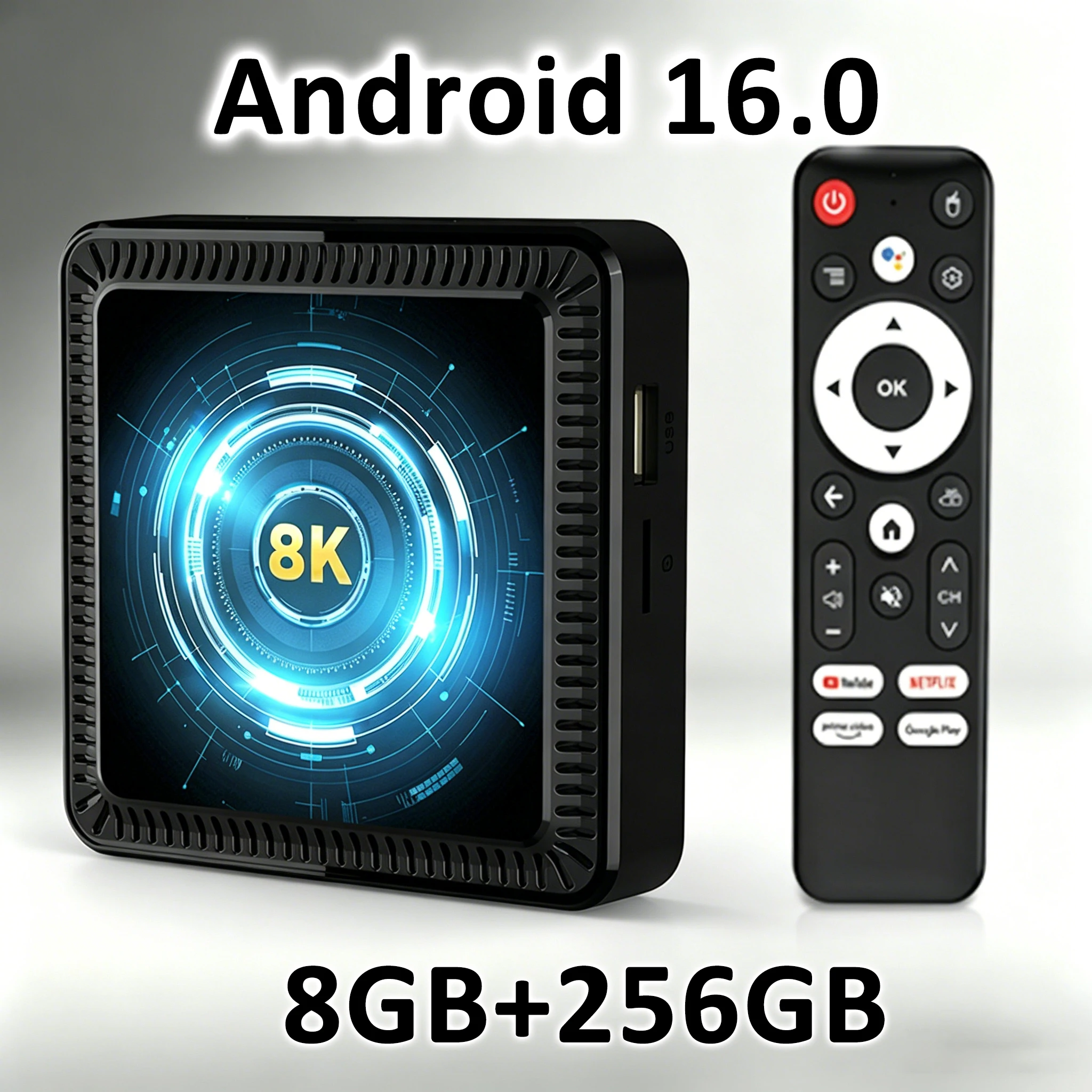 Android16 Smart TV Box Q19 Allwinner H618 8GB 256GB Dual WiFi6 BT5.4 8K HD Video Support Google Netflix Media Player Set Top Box
Android16 Smart TV Box Q19 Allwinner H618 8GB 256GB Dual WiFi6 BT5.4 8K HD Video Support Google Netflix Media Player Set Top Box