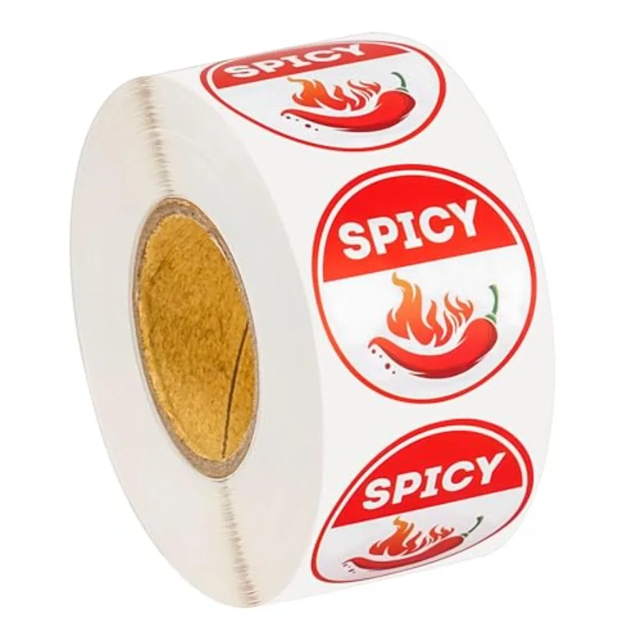 800Pcs Spicy Stickers Circular Chili Food Warning Caution Labels for Grocery Store Restaurant Truck Deli Tags Self Adhesive Pee
800Pcs Spicy Stickers Circular Chili Food Warning Caution Labels for Grocery Store Restaurant Truck Deli Tags Self Adhesive Pee