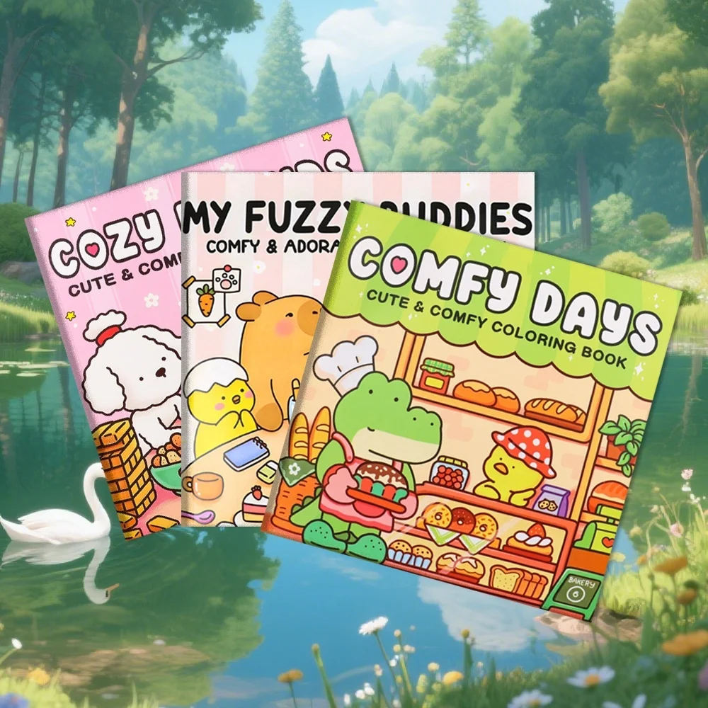 3 книжки-раскраски My Animal Friends — милые и очаровательные мультяшные животные на повседневных сцен, подходят для взрослых и детей
3 книжки-раскраски My Animal Friends — милые и очаровательные мультяшные животные на повседневных сцен, подходят для взрослых и детей