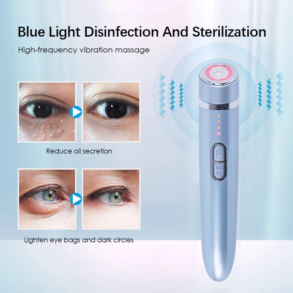 Anti-Aging Eye Massager with Red Light Purple Light Blue– Reduce Puffiness Dark Circles Skin Care 4.0 Facial Ultrasound Device
Anti-Aging Eye Massager with Red Light Purple Light Blue– Reduce Puffiness Dark Circles Skin Care 4.0 Facial Ultrasound Device
