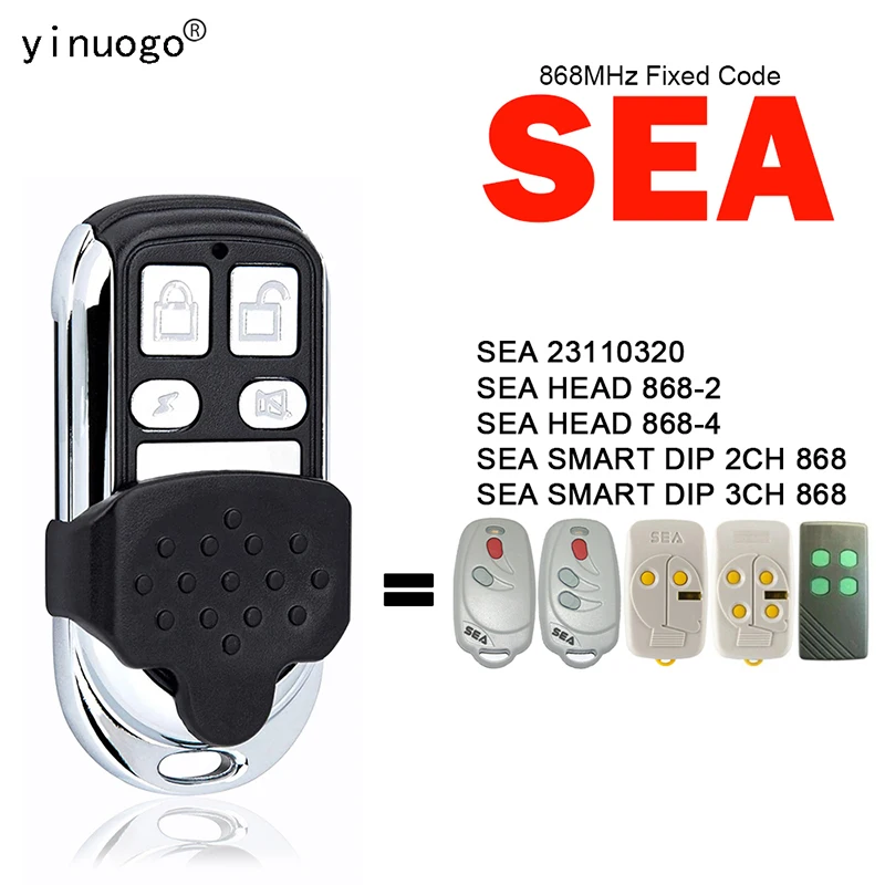 SEA HEAD 868-2 868-4 SMART DIP 2CH 3CH 868 23110320 Remote Control Garage Door Opener 868MHz Fixed Code Clone SEA Remote Control
SEA HEAD 868-2 868-4 SMART DIP 2CH 3CH 868 23110320 Remote Control Garage Door Opener 868MHz Fixed Code Clone SEA Remote Control