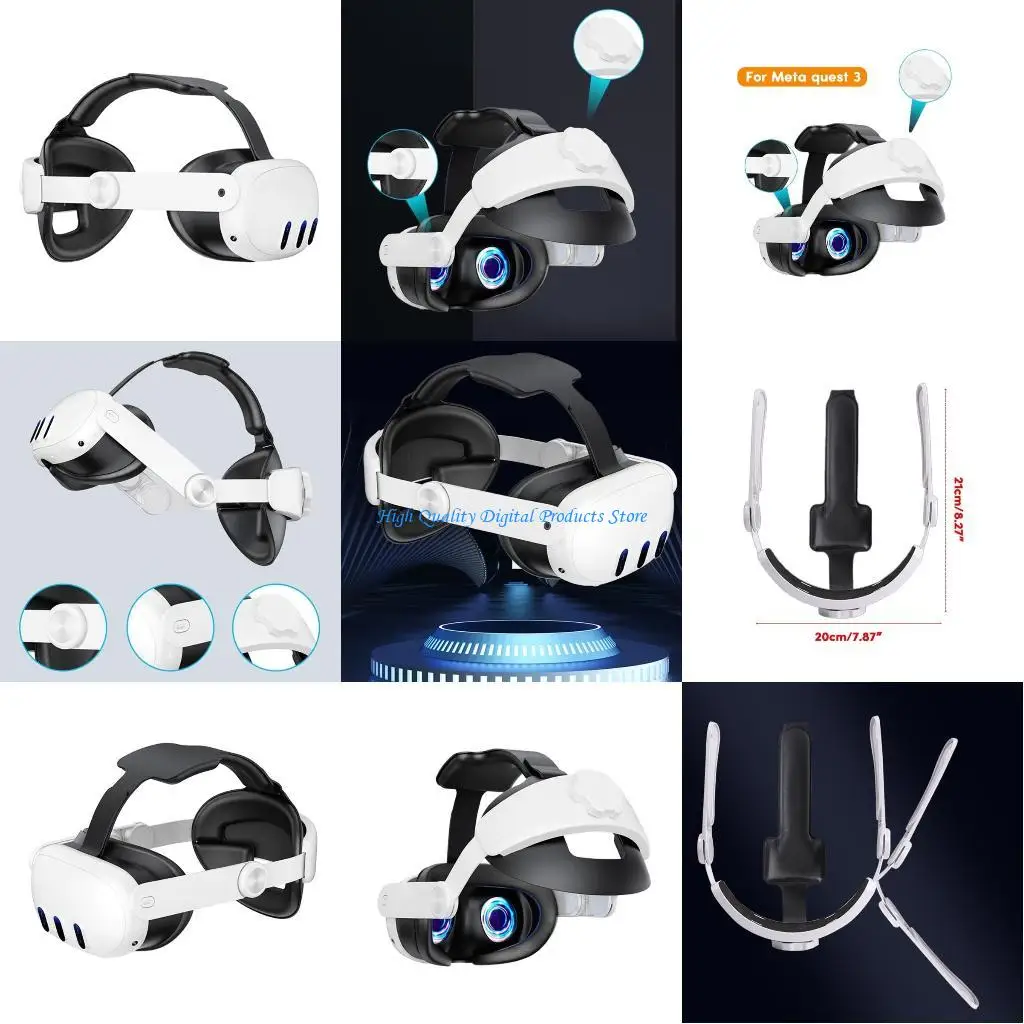U2JE Comfortable Head Strap Adjustable Head Strap Ergonomics Portable for Metaquest 3
U2JE Comfortable Head Strap Adjustable Head Strap Ergonomics Portable for Metaquest 3