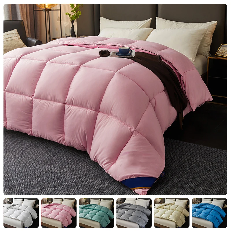 Winter Warm Thicken Duvet 100% Cotton Face Filling Fiber Down Quilts 150x200cm Home Sleeping White Duvet 1pc
Winter Warm Thicken Duvet 100% Cotton Face Filling Fiber Down Quilts 150x200cm Home Sleeping White Duvet 1pc