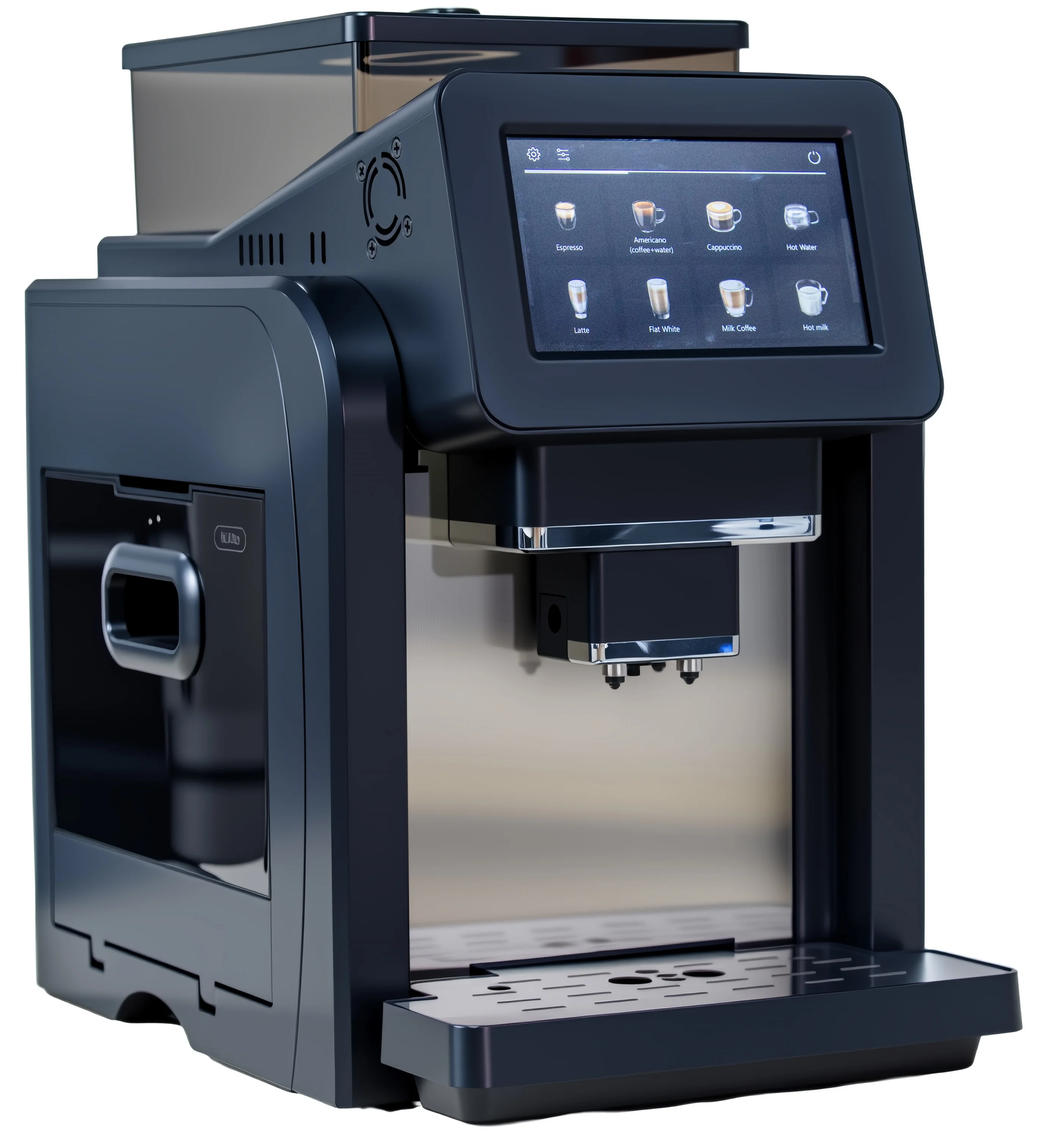 Smart Household Espresso Coffee Maker Machine Stainless Steel with Intelligent Touch Screen and Automatic Temperature Control